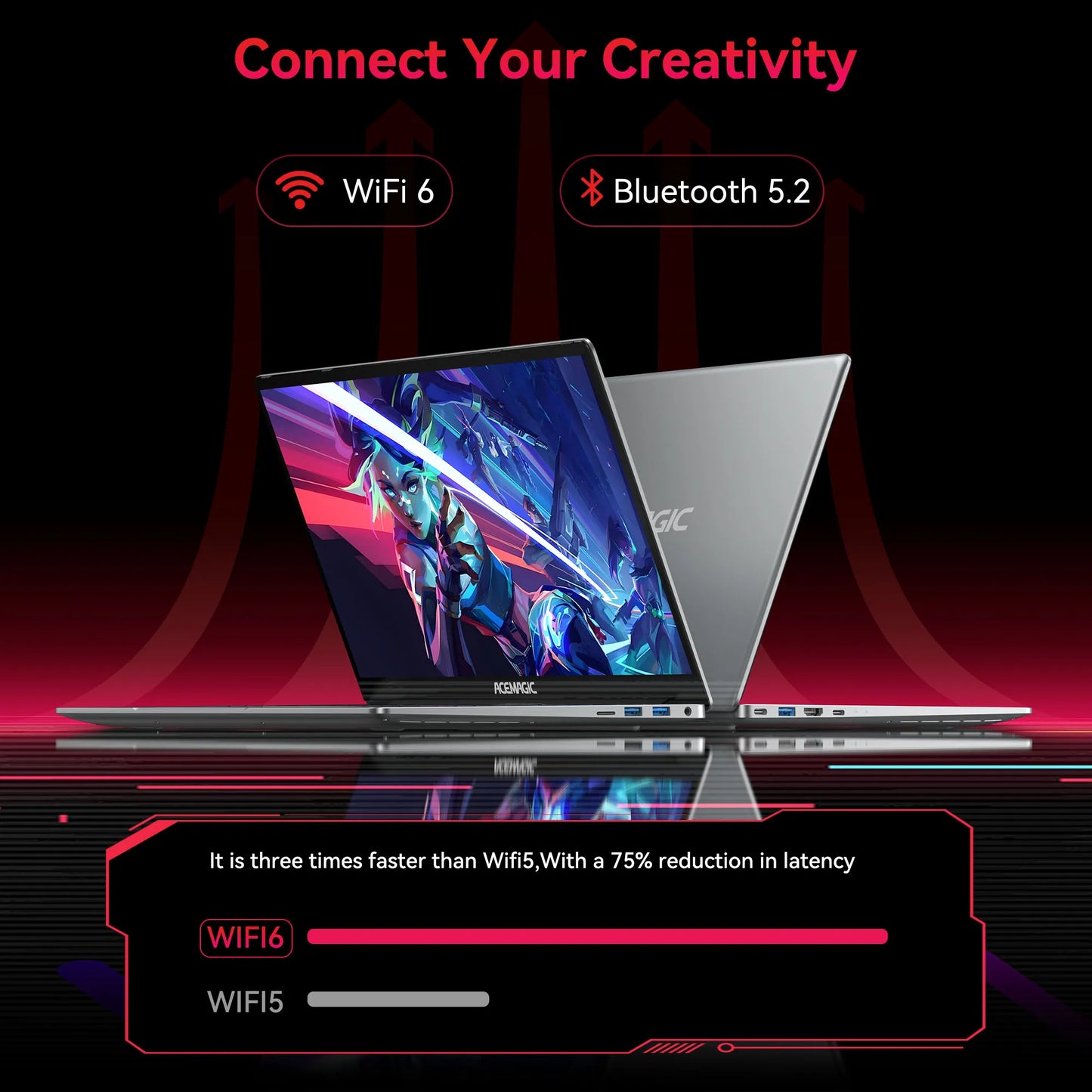 ACEMAGIC LX15Pro Laptop AMD Ryzen 7 5700U Radeon RX Vega 8 Graphics 15.6“FHD Display 16GB RAM 512GB NVMe SSD Laptop Computer