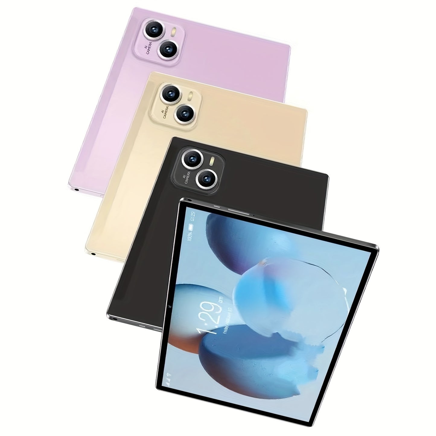 10.1-inch Android 14 Tablet Q75 2025 - 12GB RAM 512GB ROM, 8000mAh Battery, Dual Cameras, 1296P LCD Display, Stylus Pen, Stand & Headphones Included, Dual Wi-Fi, Case Included